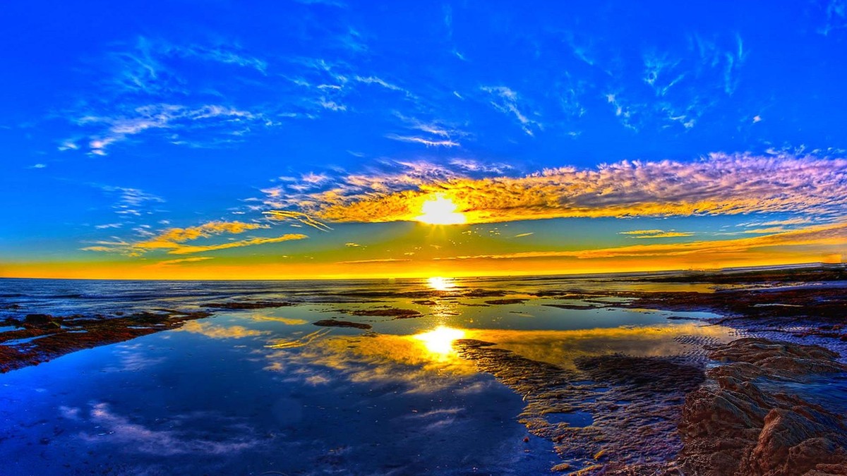 Sunrise over mountains